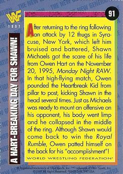 1997 WWF Magazine #91 A Hart-Breaking Day For Shawn! Back