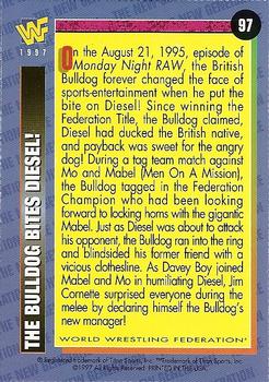 1997 WWF Magazine #97 The Bulldog Bites Diesel! Back