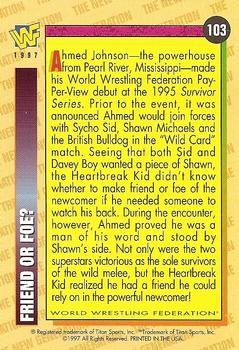 1997 WWF Magazine #103 Friend or Foe? Back