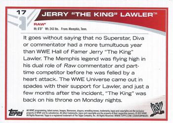 2013 Topps WWE - Black #17 Jerry Lawler Back