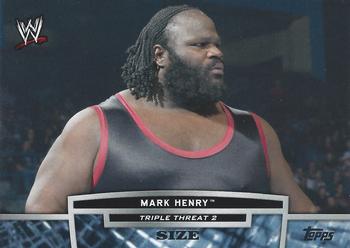 2013 Topps WWE - Triple Threat Tier 2 #TT18-2 Mark Henry Front