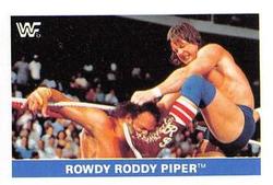 1991 WWF Superstars Stickers #114 Rowdy Roddy Piper Front