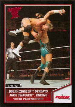 2013 Topps Best of WWE #20 Dolph Ziggler Defeats Jack Swagger, Ending their Partnership Front