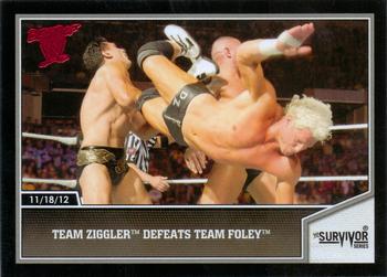 2013 Topps Best of WWE #62 Team Ziggler Defeats Team Foley Front