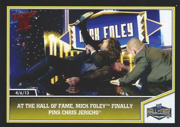 2013 Topps Best of WWE #101 At the Hall of Fame, Mick Foley Finally Pins Chris Jericho Front