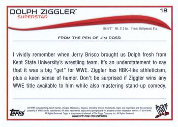 2014 Topps WWE #18 Dolph Ziggler Back