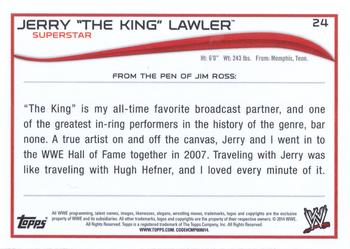 2014 Topps WWE #24 Jerry Lawler Back