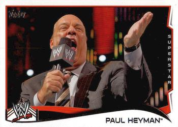 2014 Topps WWE #36 Paul Heyman Front