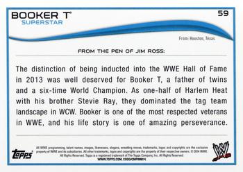 2014 Topps WWE #59 Booker T Back