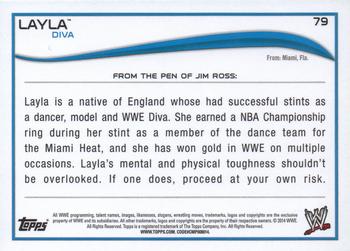 2014 Topps WWE #79 Layla Back