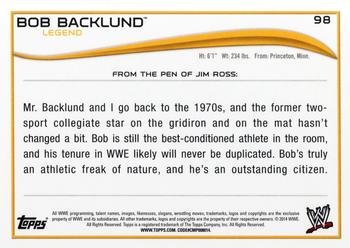 2014 Topps WWE #98 Bob Backlund Back