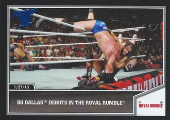 2013 Topps Best of WWE - Blue #83 Bo Dallas Debuts in the Royal Rumble Front