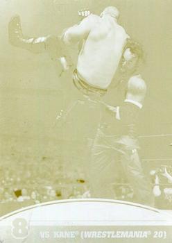 2013 Topps Best of WWE - Top 10 Undertaker Matches Printing Plates Yellow #8 vs. Kane (WrestleMania 20) Front