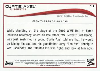 2014 Topps WWE - Black #13 Curtis Axel Back