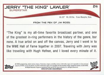 2014 Topps WWE - Silver #24 Jerry Lawler Back