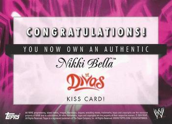 2014 Topps WWE - Divas Kiss #NNO Nikki Bella Back