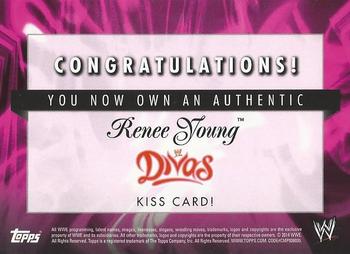 2014 Topps WWE - Divas Kiss #NNO Renee Young Back