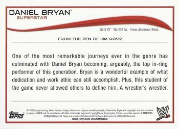 2014 Topps WWE - Autographs #NNO Daniel Bryan Back
