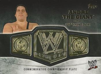 2014 Topps WWE - Commemorative Championship Plates #NNO Andre The Giant Front