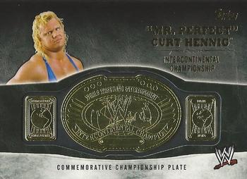 2014 Topps WWE - Commemorative Championship Plates #NNO Curt Hennig Front