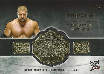 2014 Topps WWE - Commemorative Championship Plates #NNO Triple H Front