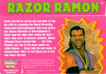 1995 Action Packed WWF #3 Razor Ramon Back