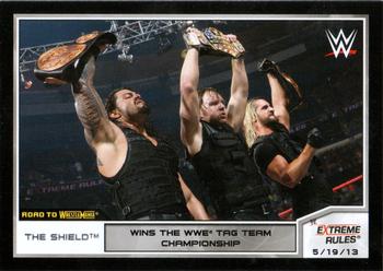 2014 Topps WWE Road to Wrestlemania #10 The Shield Front