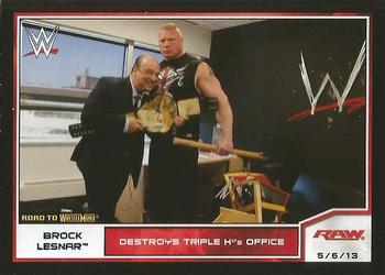 2014 Topps WWE Road to Wrestlemania #7 Brock Lesnar Front