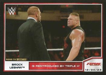 2014 Topps WWE Road to Wrestlemania #67 Brock Lesnar Front