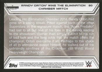 2014 Topps WWE Road to Wrestlemania #80 Randy Orton Back