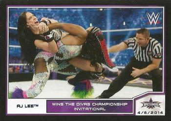 2014 Topps WWE Road to Wrestlemania #108 AJ Lee Front