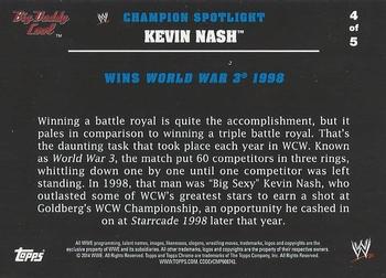 2014 Topps Chrome WWE - Champions Tributes #KN4 Kevin Nash Back