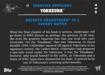2014 Topps Chrome WWE - Champions Tributes #YZ4 Yokozuna Back