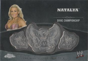 2014 Topps Chrome WWE - Championship Plates #NNO Natalya Front