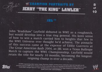 2014 Topps Chrome WWE - Jerry Lawler's Tributes #8 JBL Back