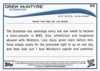 2014 Topps Chrome WWE - Atomic Refractors #66 Drew McIntyre Back
