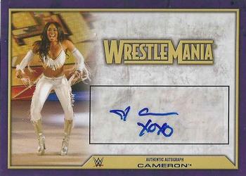 2014 Topps WWE Road to Wrestlemania - Wrestlemania Autographs #2 Cameron Front