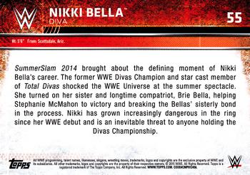 2015 Topps WWE #55 Nikki Bella Back